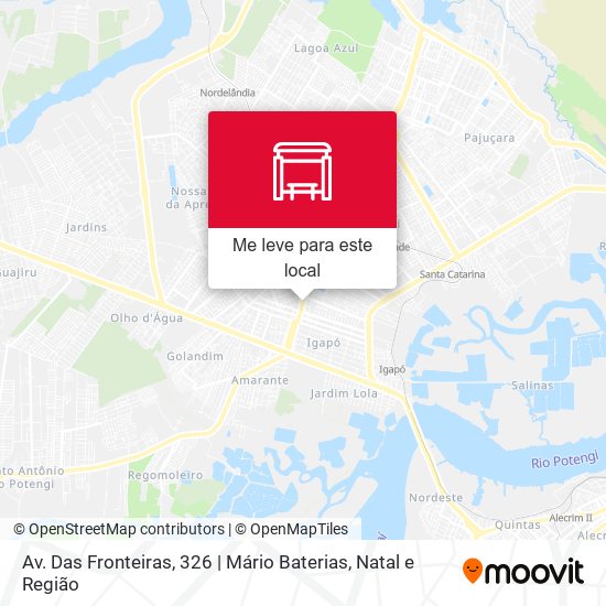 Av. Das Fronteiras, 326 | Mário Baterias mapa