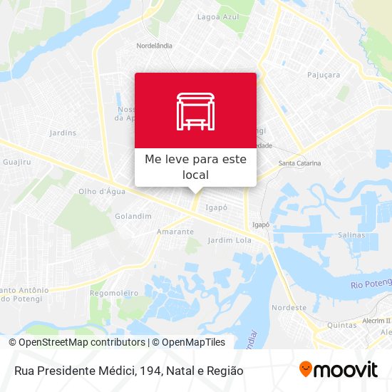 Rua Presidente Médici, 194 mapa