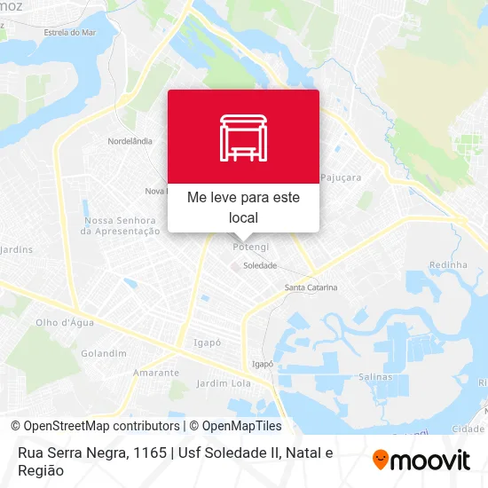 Rua Serra Negra, 1165 | Usf Soledade II mapa
