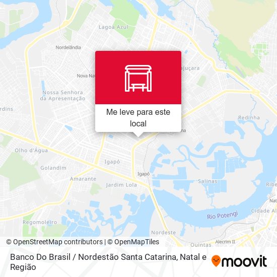 Banco Do Brasil / Nordestão Santa Catarina mapa