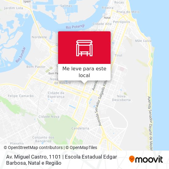 Av. Miguel Castro, 1101 | Escola Estadual Edgar Barbosa mapa