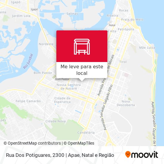 Rua Dos Potiguares, 2300 | Apae mapa