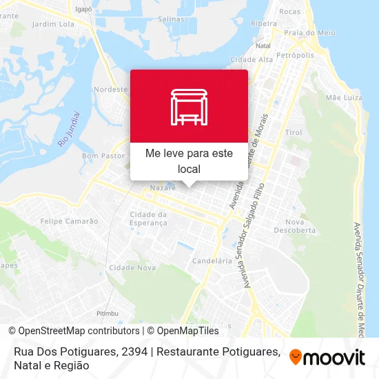 Rua Dos Potiguares, 2394 | Restaurante Potiguares mapa