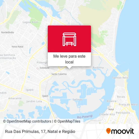 Rua Das Prímulas, 17 mapa