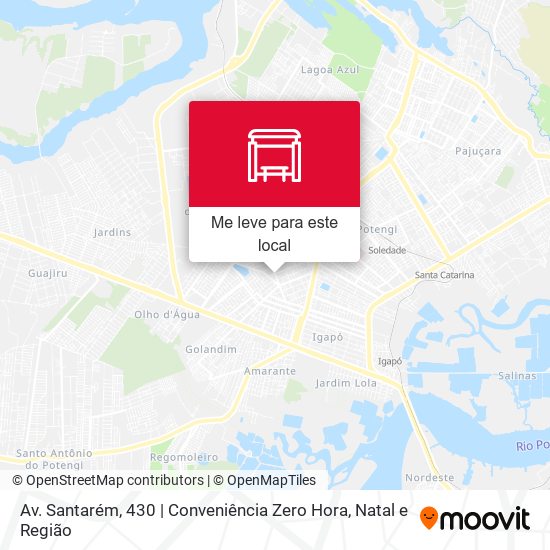 Av. Santarém, 430 | Conveniência Zero Hora mapa