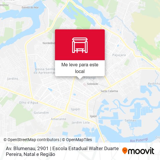 Av. Blumenau, 2901 | Escola Estadual Walter Duarte Pereira mapa