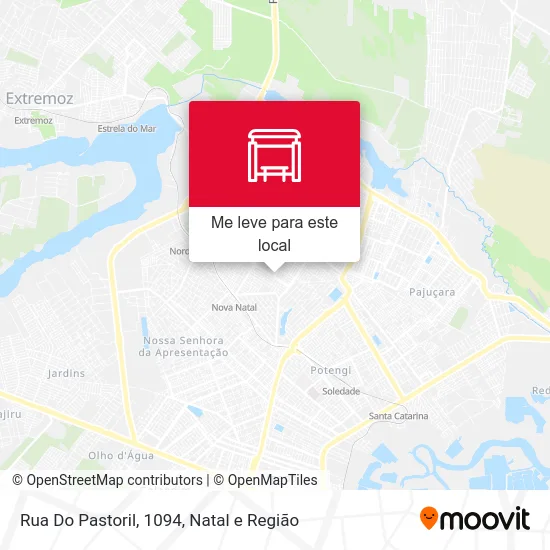 Rua Do Pastoril, 1094 mapa
