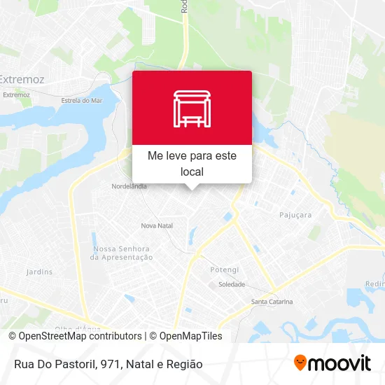 Rua Do Pastoril, 971 mapa