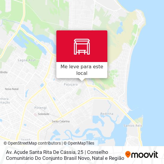 Av. Açude Santa Rita De Cássia, 25 | Conselho Comunitário Do Conjunto Brasil Novo mapa