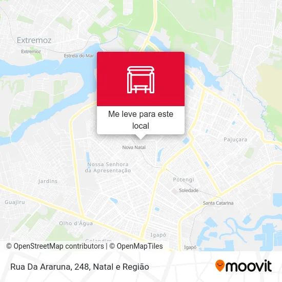 Rua Da Araruna, 248 mapa