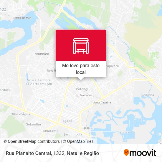 Rua Planalto Central, 1332 mapa