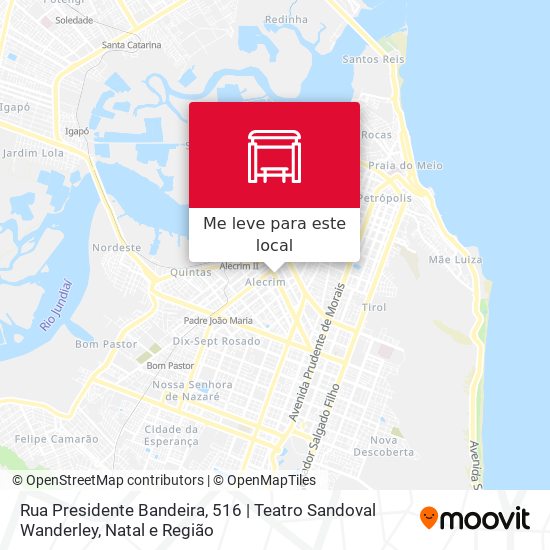 Rua Presidente Bandeira, 516 | Teatro Sandoval Wanderley mapa