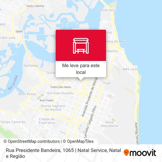 Rua Presidente Bandeira, 1065 | Natal Service mapa