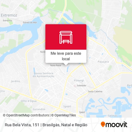 Rua Bela Vista, 151 | Brasilgás mapa