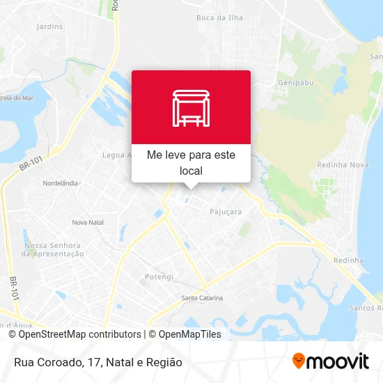 Rua Coroado, 17 mapa