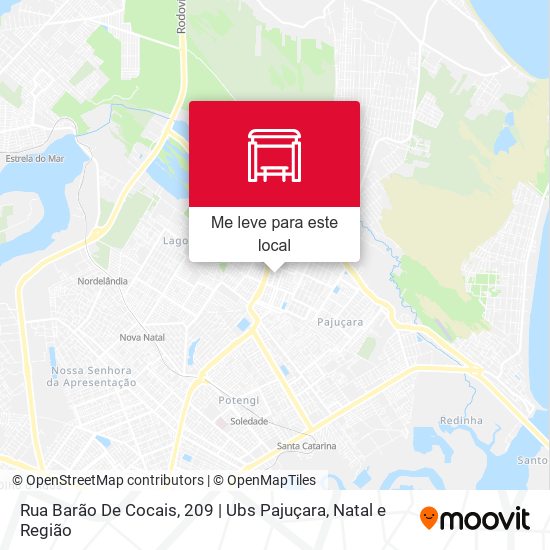 Rua Barão De Cocais, 209 | Ubs Pajuçara mapa