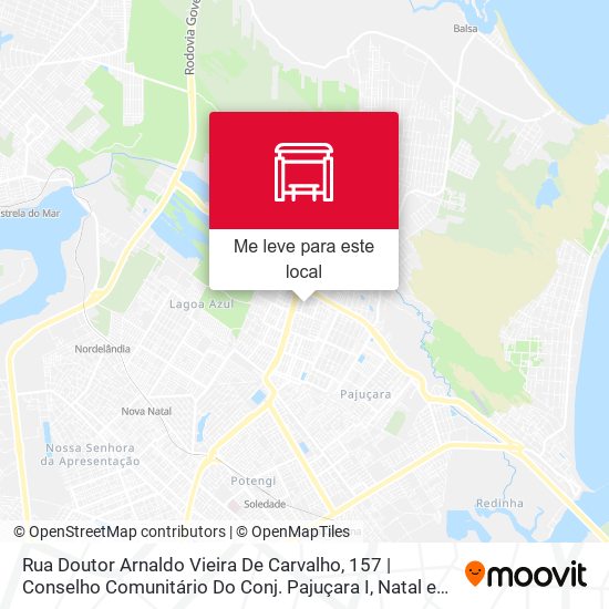 Rua Doutor Arnaldo Vieira De Carvalho, 157 | Conselho Comunitário Do Conj. Pajuçara I mapa