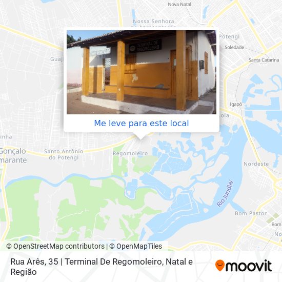 Rua Arês, 35 | Terminal De Regomoleiro mapa