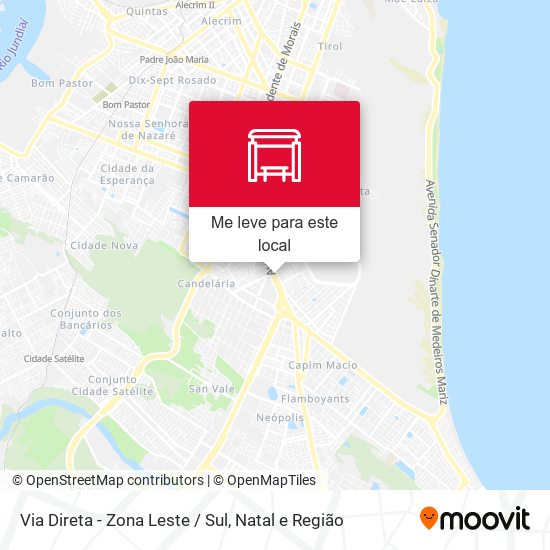 Via Direta - Zona Leste / Sul mapa