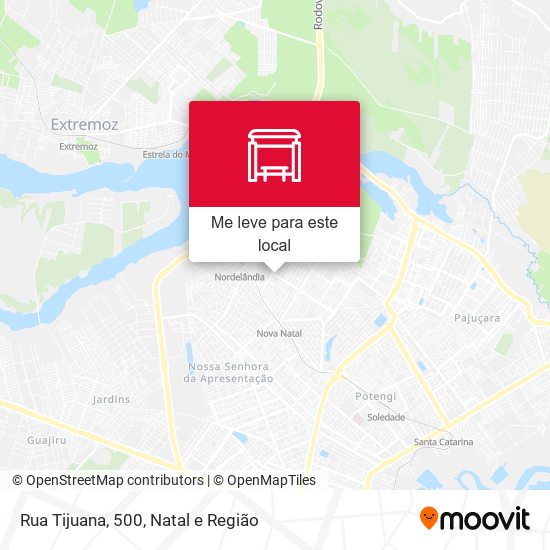 Rua Tijuana, 500 mapa