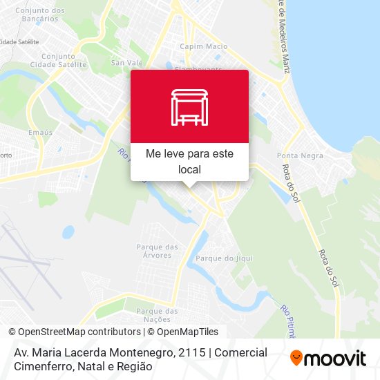 Av. Maria Lacerda Montenegro, 2115 | Comercial Cimenferro mapa