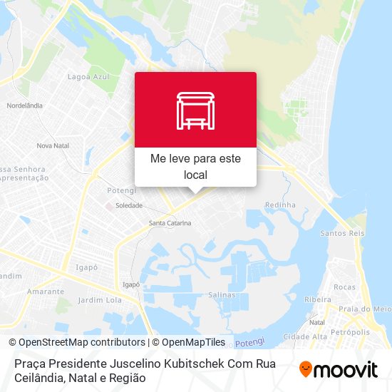 Praça Presidente Juscelino Kubitschek Com Rua Ceilândia mapa