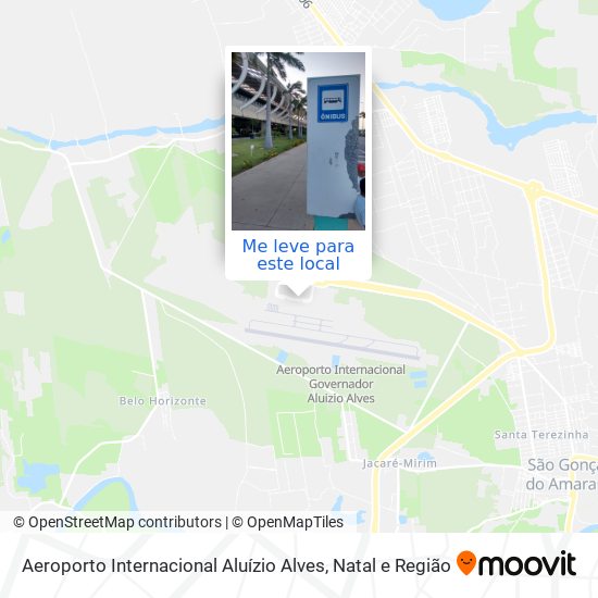 Aeroporto Internacional Aluízio Alves mapa