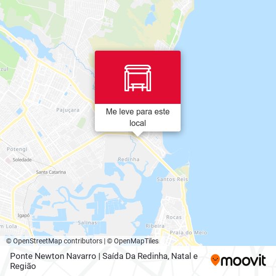 Ponte Newton Navarro | Saída Da Redinha mapa