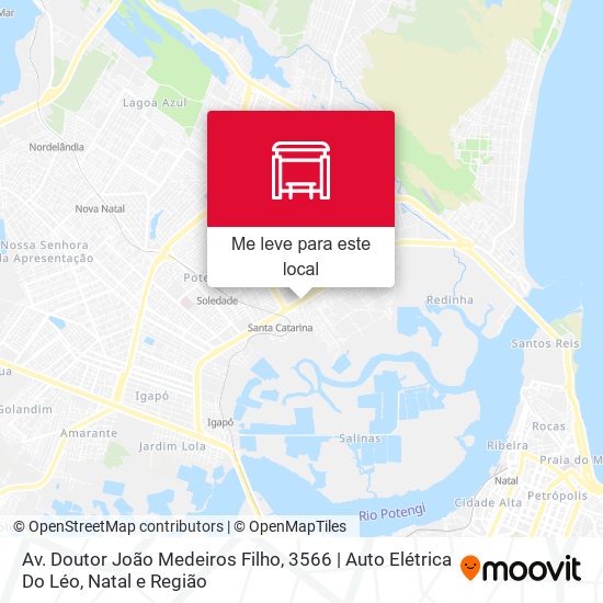 Av. Doutor João Medeiros Filho, 3566 | Auto Elétrica Do Léo mapa