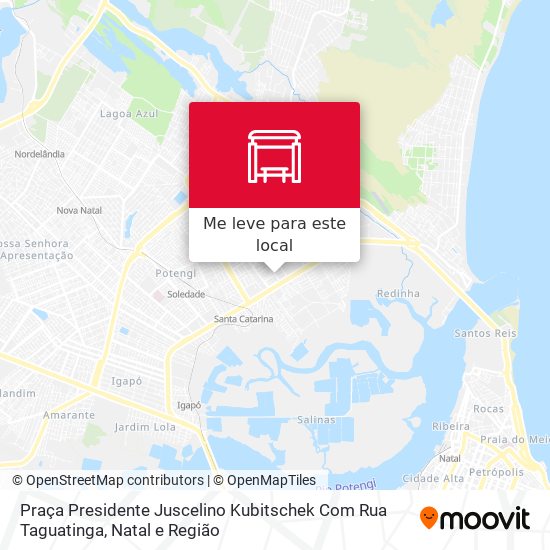 Praça Presidente Juscelino Kubitschek Com Rua Taguatinga mapa