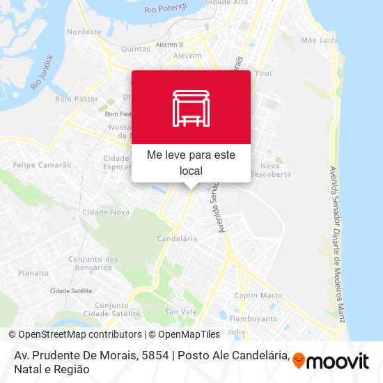 Av. Prudente De Morais, 5854 | Posto Ale Candelária mapa