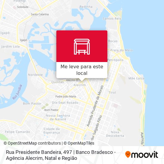 Rua Presidente Bandeira, 497 | Banco Bradesco - Agência Alecrim mapa
