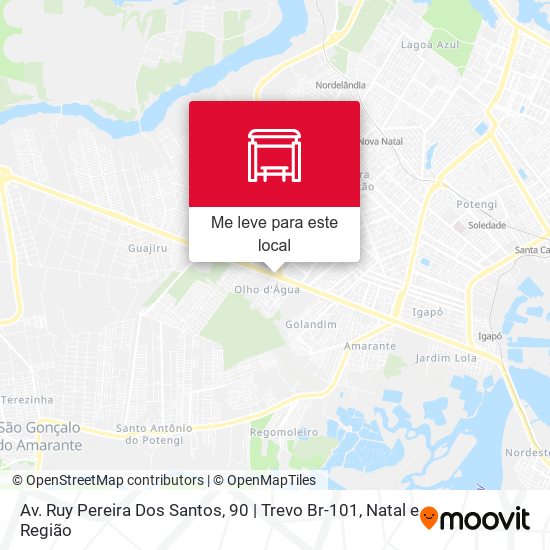 Av. Ruy Pereira Dos Santos, 90 | Trevo Br-101 mapa