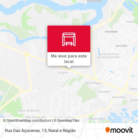 Rua Das Açucenas, 15 mapa