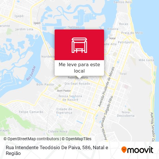 Rua Intendente Teodósio De Paiva, 586 mapa