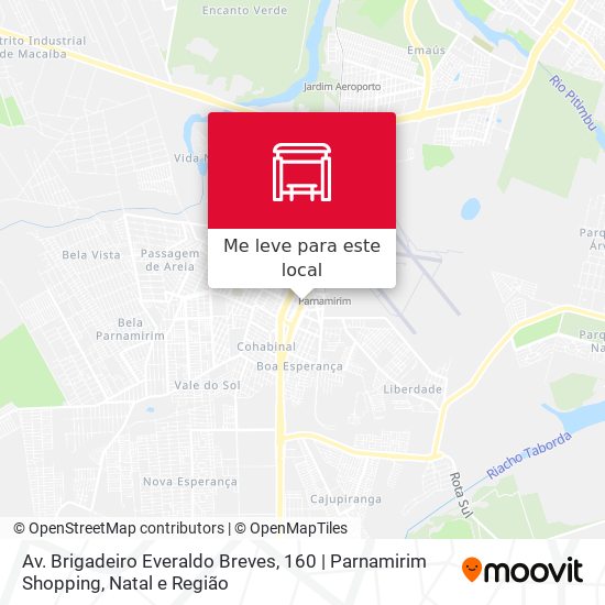 Av. Brigadeiro Everaldo Breves, 160 | Parnamirim Shopping mapa