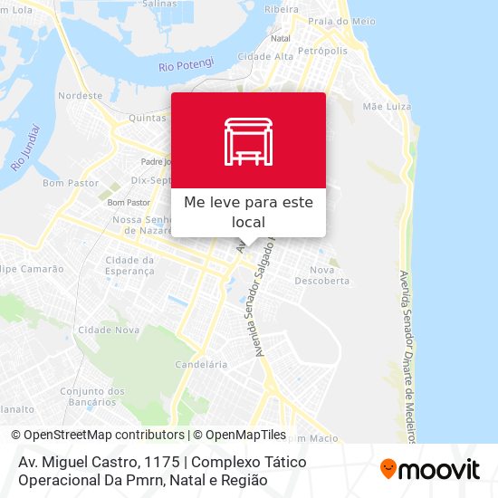 Av. Miguel Castro, 1175 | Complexo Tático Operacional Da Pmrn mapa
