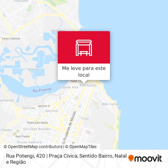 Rua Potengi, 420 | Praça Cívica, Sentido Bairro mapa