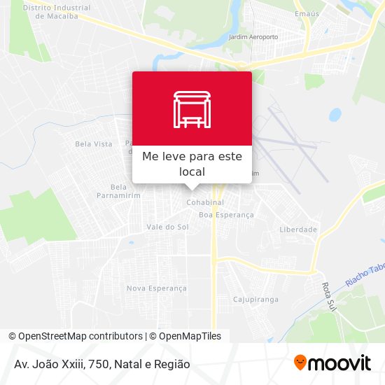 Av. João Xxiii, 750 mapa
