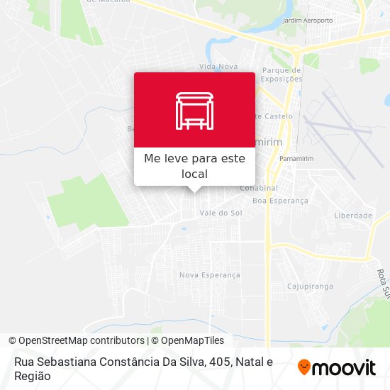 Rua Sebastiana Constância Da Silva, 405 mapa