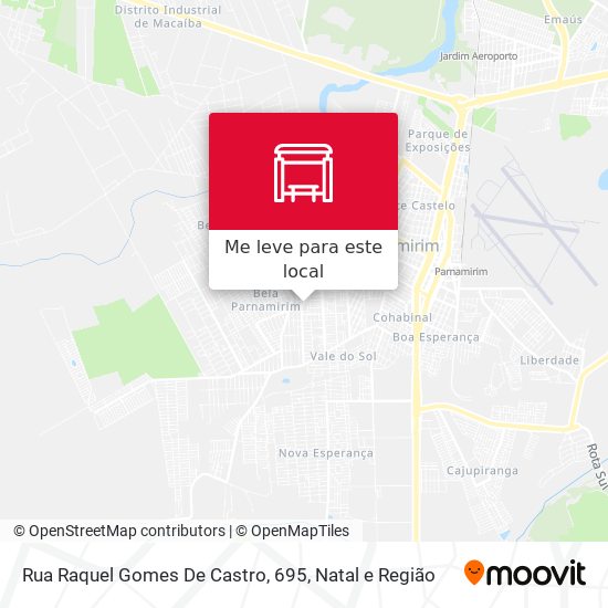 Rua Raquel Gomes De Castro, 695 mapa