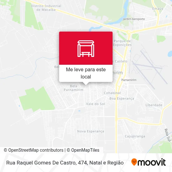Rua Raquel Gomes De Castro, 474 mapa