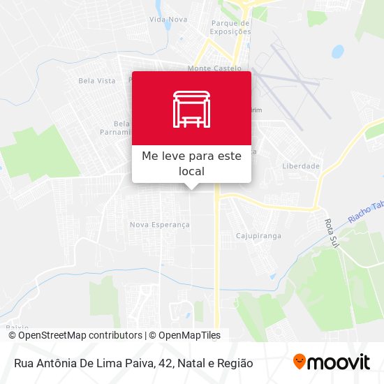 Rua Antônia De Lima Paiva, 42 mapa