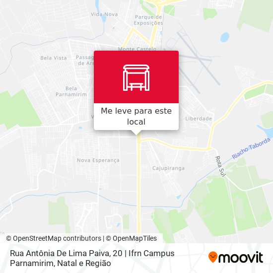 Rua Antônia De Lima Paiva, 20 | Ifrn Campus Parnamirim mapa