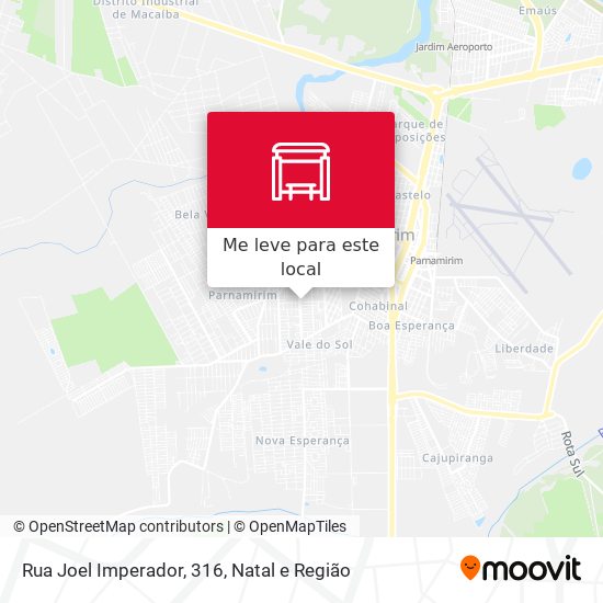 Rua Joel Imperador, 316 mapa