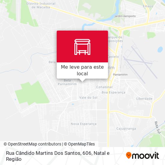 Rua Cândido Martins Dos Santos, 606 mapa
