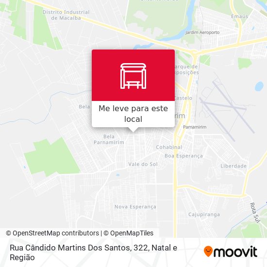 Rua Cândido Martins Dos Santos, 322 mapa