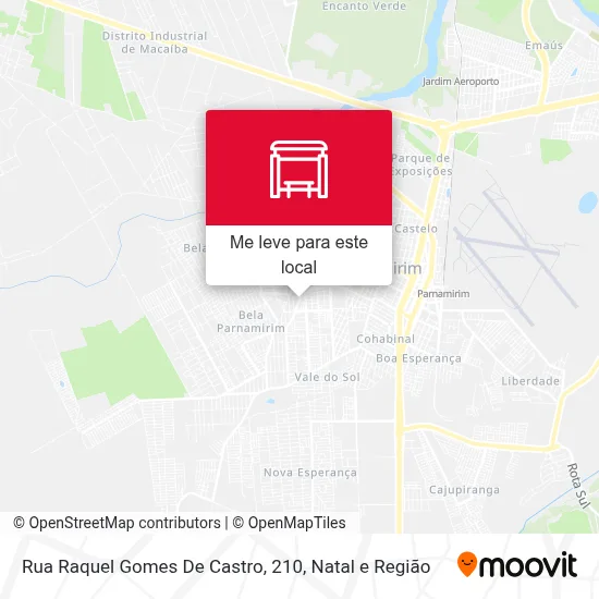 Rua Raquel Gomes De Castro, 210 mapa
