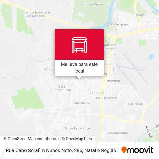 Rua Cabo Serafim Nunes Neto, 286 mapa