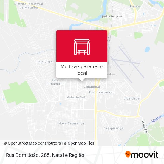 Rua Dom João, 285 mapa